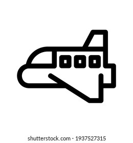 plane icon or logo isolated sign symbol vector illustration - high quality black style vector icons
