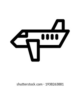 plane icon or logo isolated sign symbol vector illustration - high quality black style vector icons
