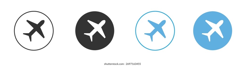 Conjunto de diseño de Plantilla de logotipo de icono de avión