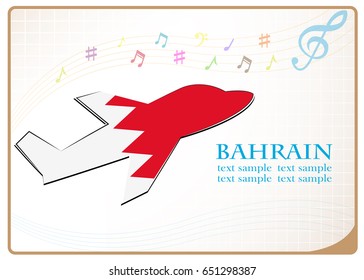plane icon made from the flag of Bahrain
