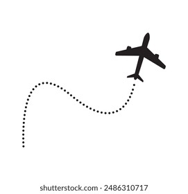 plane icon on white background