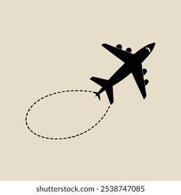 plane icon on white background