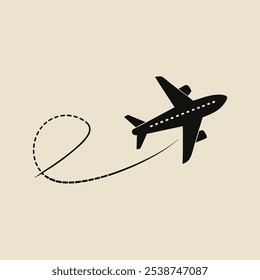 plane icon on white background