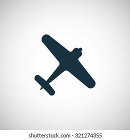 plane icon, on white background
