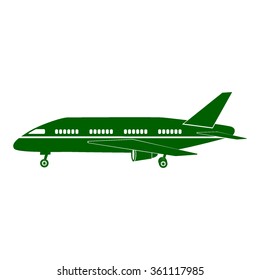 Plane icon on white background vector illustration for web or application 
