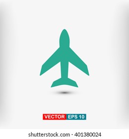 plane icon. One of set web icons