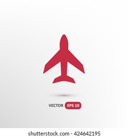 plane icon. One of set web icons