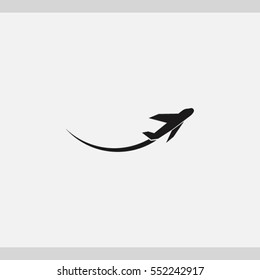 plane icon. One of set web icons