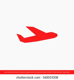 plane icon. One of set web icons