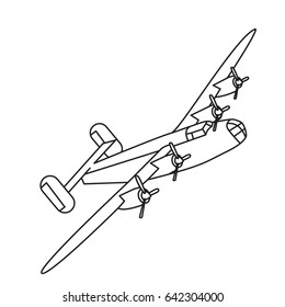 plane icon outline