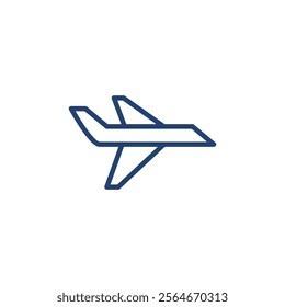 Plane icon Outline icon sign