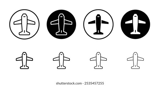 Plane icon Outline vector for web ui