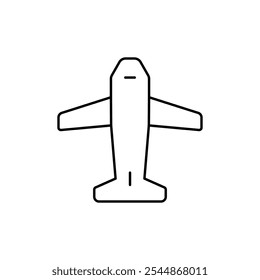 Plane icon Outline vector for web ui