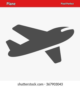 Plane Icon. Professional, pixel perfect icons optimized for both large and small resolutions. EPS 8 format.