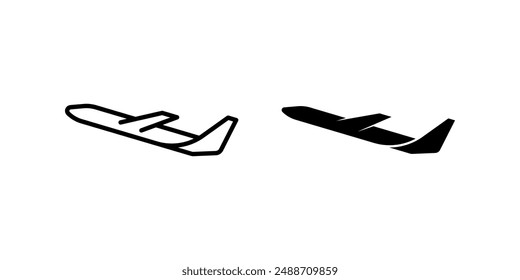 Plane icon set. Airplane Symbol. transportation sign. for mobile concept and web design. vector illustration on white background