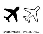 Plane icon set. Airplane icon vector. Flight transport symbol. Travel illustration. Holiday symbol