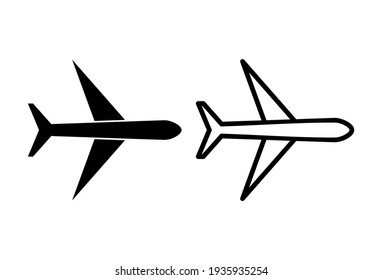 Plane icon set. Airplane icon vector. Flight transport symbol. Travel illustration. Holiday symbol