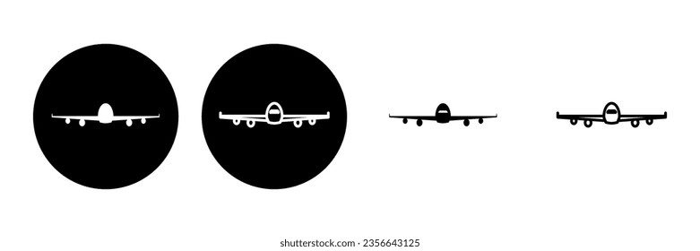 Plane icon set. Airplane icon vector. Flight transport symbol. Travel illustration. Holiday symbol