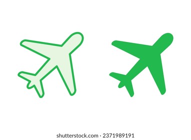 Plane icon set. Airplane icon vector. Flight transport symbol. Travel illustration. Holiday symbol