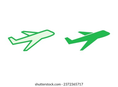 Plane icon set. Airplane icon vector. Flight transport symbol. Travel illustration. Holiday symbol