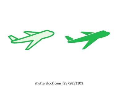 Plane icon set. Airplane icon vector. Flight transport symbol. Travel illustration. Holiday symbol