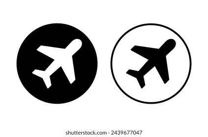 Plane icon set. Airplane icon vector. Flight transport symbol. Travel illustration. Holiday symbol