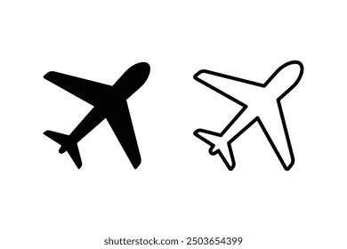 Plane icon set. Airplane icon vector. Flight transport symbol. Travel vector symbols. Holiday symbol