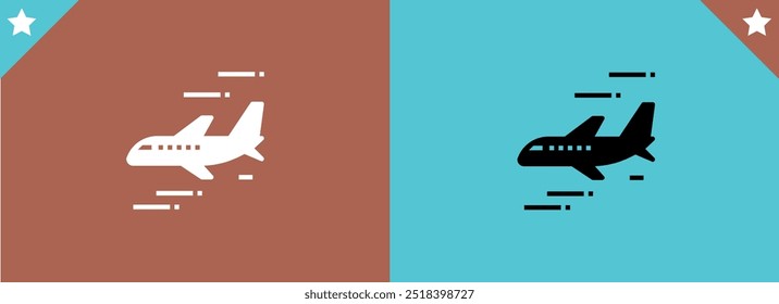 Plane icon set. Airplane icon vector. Flight transport symbol. Travel illustration. Holiday symbol