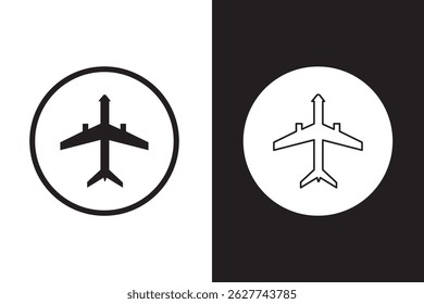 Plane icon set. Airplane icon vector. Flight transport symbol. Travel illustration. Holiday symbol
