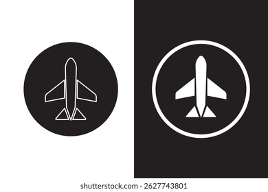 Plane icon set. Airplane icon vector. Flight transport symbol. Travel illustration. Holiday symbol