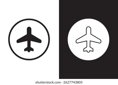Plane icon set. Airplane icon vector. Flight transport symbol. Travel illustration. Holiday symbol