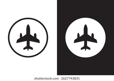 Plane icon set. Airplane icon vector. Flight transport symbol. Travel illustration. Holiday symbol