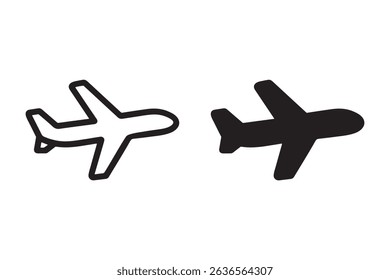 Plane icon set vector illustration