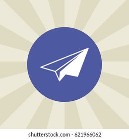 plane icon. sign design. background