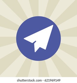plane icon. sign design. background