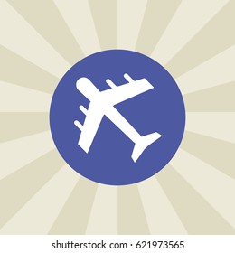 plane icon. sign design. background