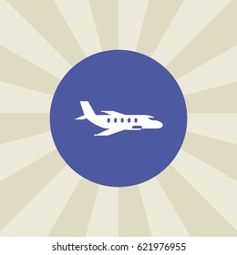 plane icon. sign design. background