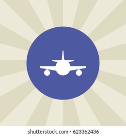plane icon. sign design. background