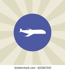 plane icon. sign design. background