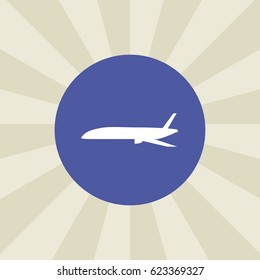 plane icon. sign design. background