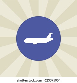 plane icon. sign design. background