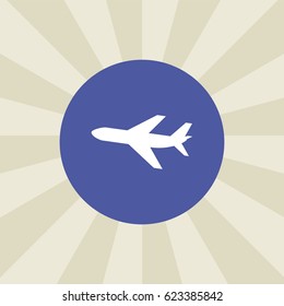plane icon. sign design. background