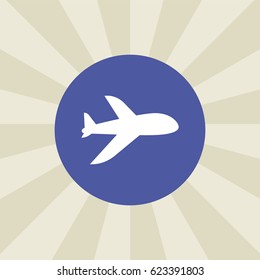 plane icon. sign design. background