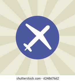 plane icon. sign design. background
