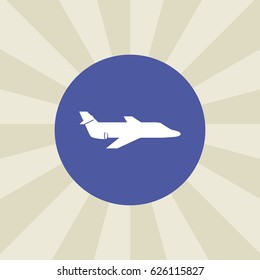 plane icon. sign design. background