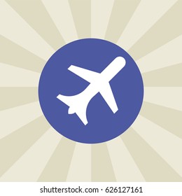 plane icon. sign design. background