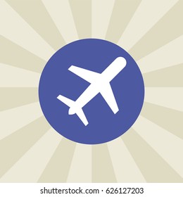 plane icon. sign design. background