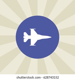 plane icon. sign design. background