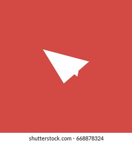 plane icon. sign design. red background