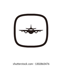 Plane icon sign symbol